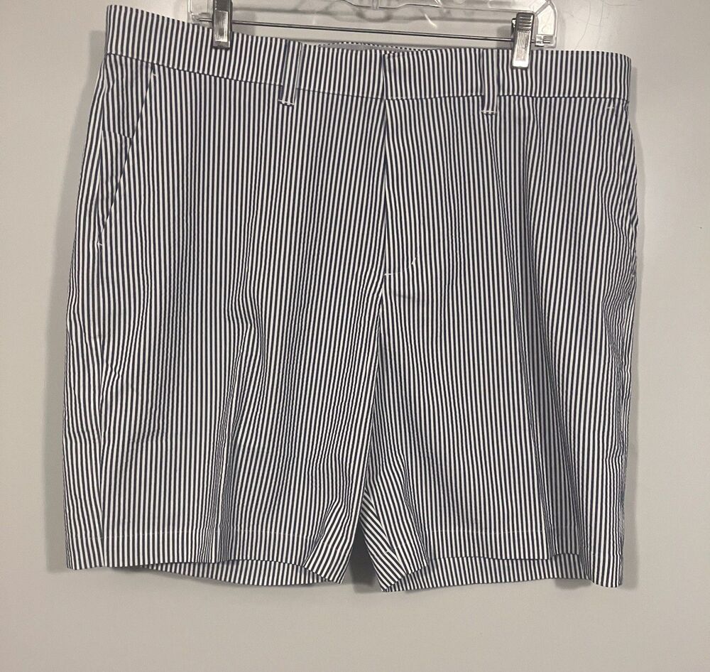Nike Tour Chino Golf Shorts Mens Sz 40 Blue Striped FQ2091 410 NWT
